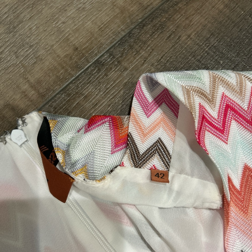 Missoni zig zag chevron v neck mini dress - Picture 5 of 8